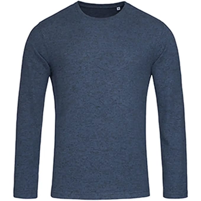 Stedman - Knit Lange Mouwen Sweater - Marina Blue Melange maat M
