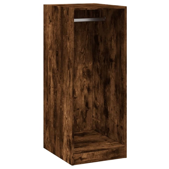 vidaXL - Kledingkast - 48x41x102 - cm - bewerkt - hout - gerookt - eikenkleurig