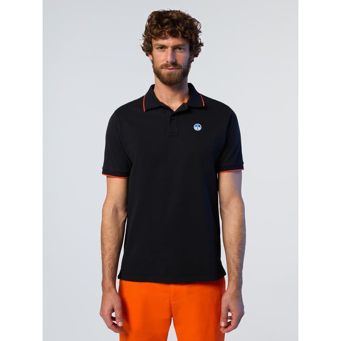 North Sails Polo overhemd Met contrasterende boorden