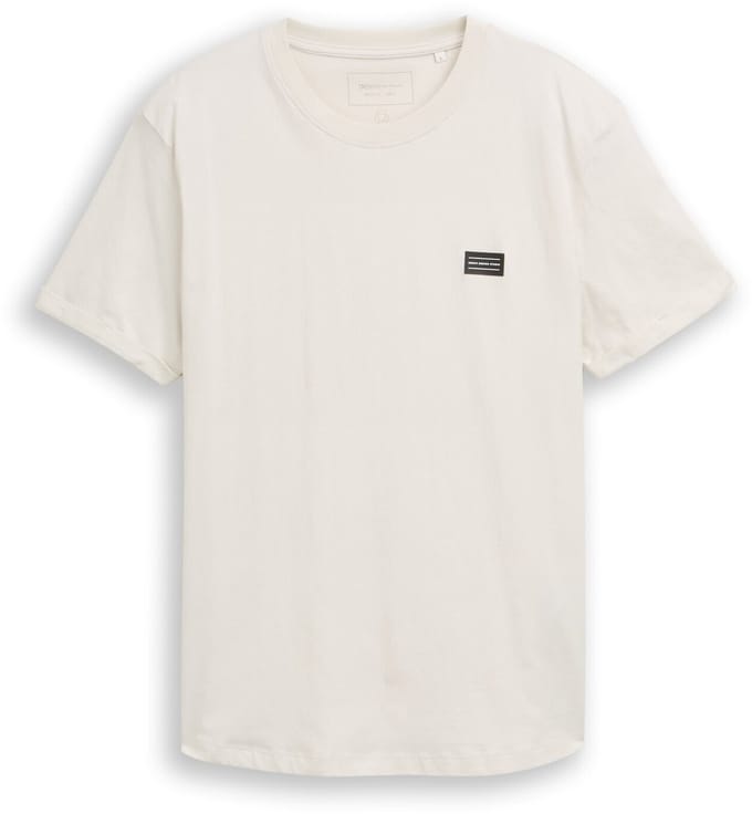 Tom Tailor Denim - Katoenen T-shirt - Maat M - greyish white