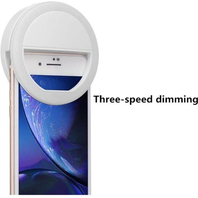 Verstelbare Ringlamp Selfie Ring Light - Wit - Merk: Selfie Ringlicht