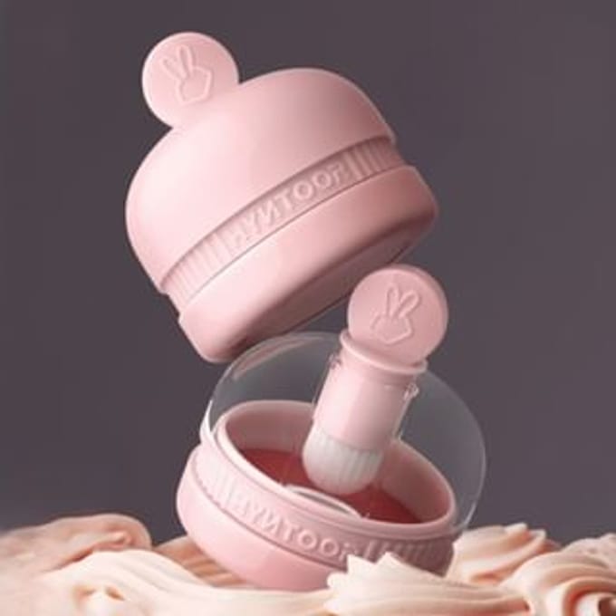 HYNTOOR - Macaron Jar Multi-Use Lip Mud - 5 Colors M05# Fig Red - 6g