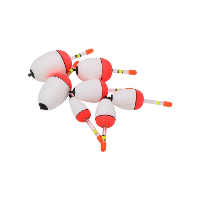 7 stuks EVA lichtgevende boei buis licht stok schuim plastic dobber zeevisserij opvallende dobber white