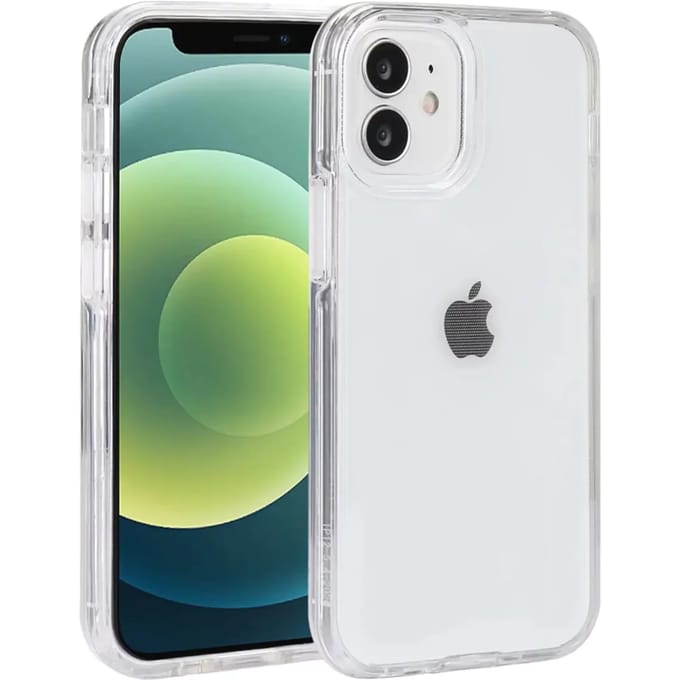 Smartphone hoesje 2 in 1 (siliconen rand en harde hoes) Platyne Iphone 12 Mini