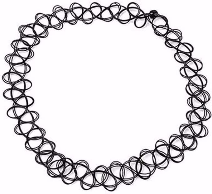 Trendy tattoo choker ketting