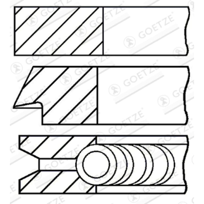 Goetze Engine Zuigerveren set GOETZE 08-422200-00