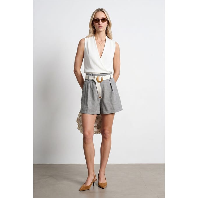Hoge Taille Opmaat Gemaakt Wijde Shorts