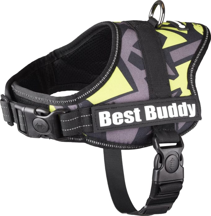Flamingo Pluto Liberty - Harnas Honden - Harnas Best Buddy Pluto Groen Doodle S 50-70cm 25mm - 1st - 122287 - 1st