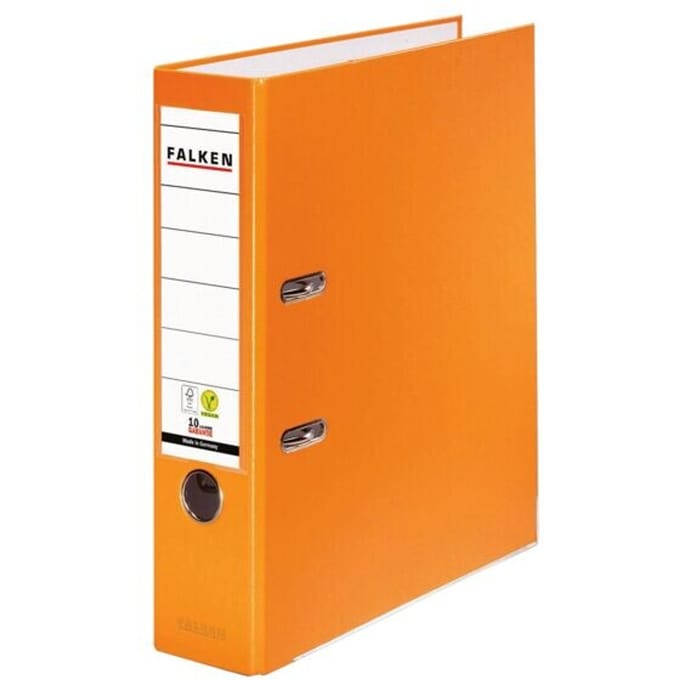 Falken Ordner PP-Color DIN A4 Rugbreedte: 80 mm Oranje 2 beugels 11286721