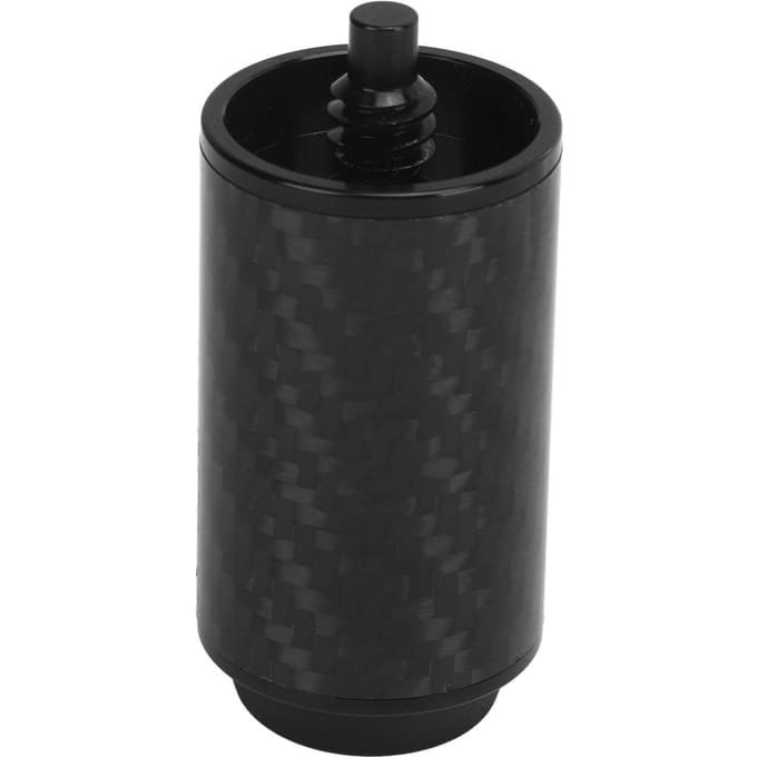 Poolkeu Verlengstuk Koolstofvezel Buis Professionele Biljartkeu Extender met Bumper Zwart 2 Inch 2in black