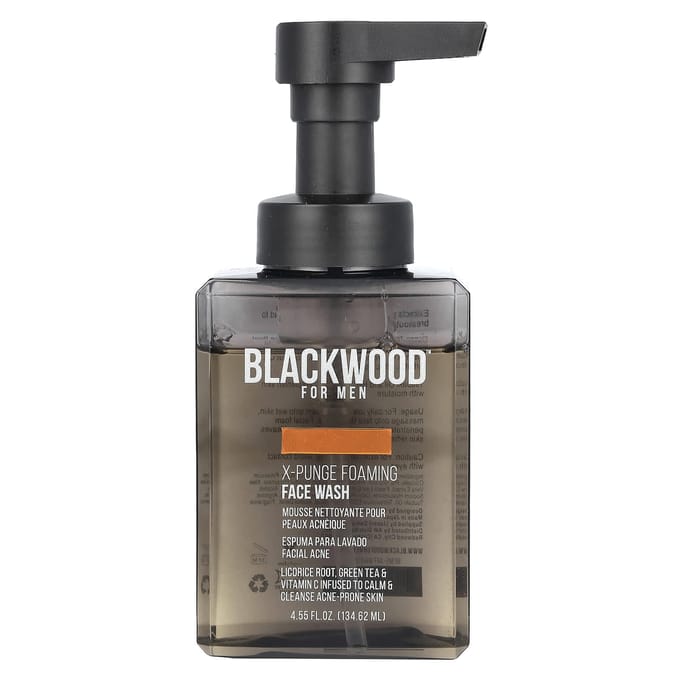 Blackwood Pour Hommes, Nettoyant Visage Moussant X-Plunge, 4,55 fl oz (134,62 ml) gray