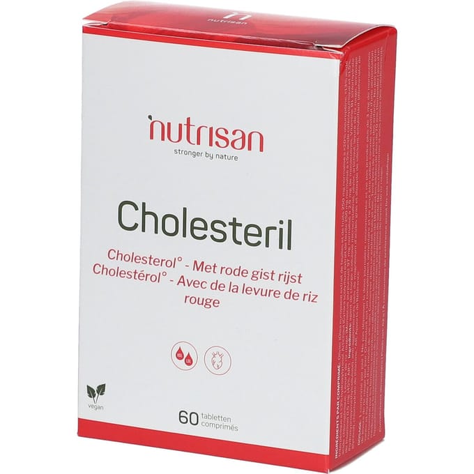 Nutrisan Cholesteril - Rode Gist Rijst 60 Gecomprimeerde tabletten