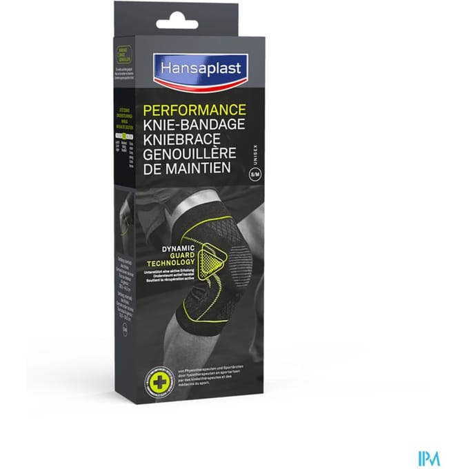 Hansaplast Sport Kniebrace Zwart