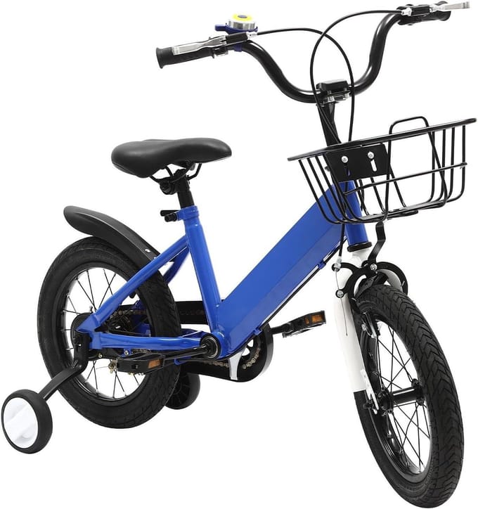 Kinderfiets - Loopfiets Balansfiets - Leren Fietsen - Verstelbaar Zadel - 14 inch - Blauw