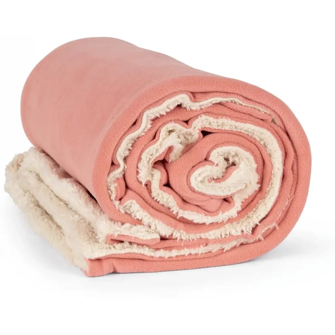 K-up Plaid van sherpa KP431 - Praline Rose - One size