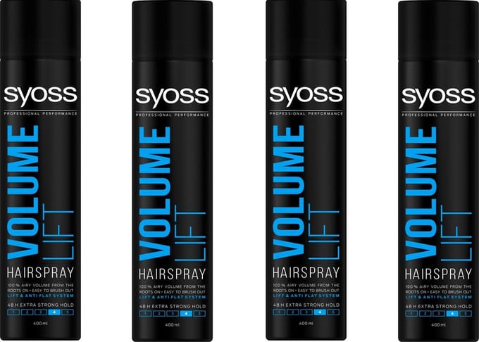 Syoss Hairspray Volume Lift 400 ml 4 stuks Voordeelverpakking