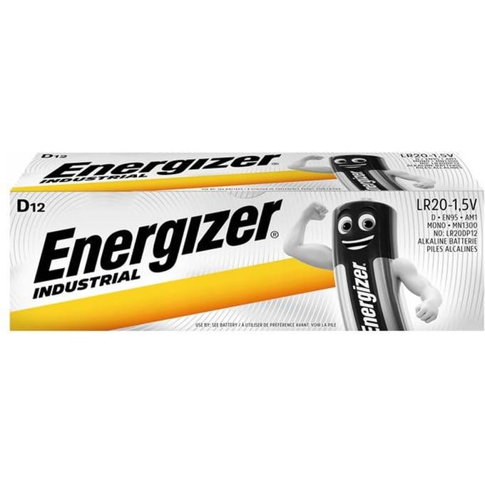 Energizer LR20 Industrial - alkaline batterij - 12 stuks
