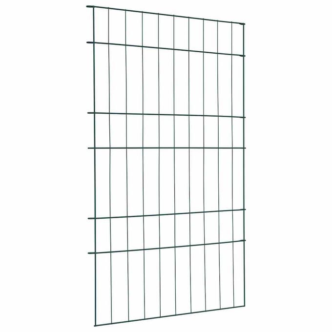 vidaXL - Vijverhekset - 8 - st - 50 - x - 80 - cm - Staal - Groen