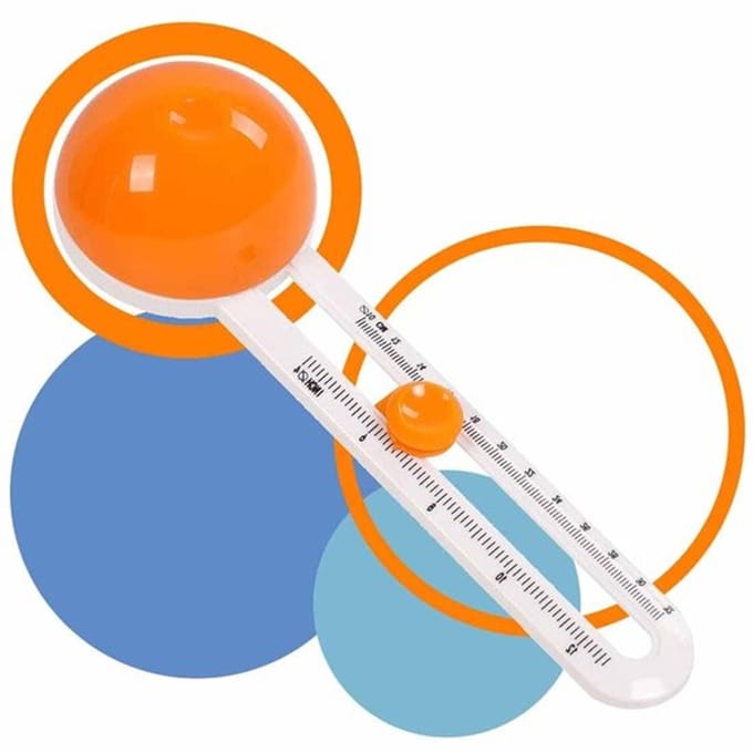 Dailygoods- Cirkelpapiersnijder verstelbaar - Roterende Cirkelvormige