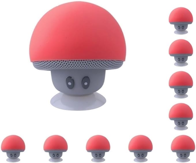 Bluetooth Speaker - Muziek Box - Draagbare Muziek - Zuignap Beugel - 55 x 55 MM - Rood