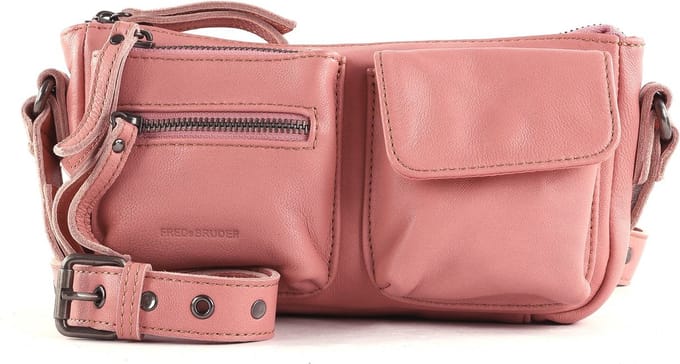 FREDsBRUDER Leren Schoudertas Handtas In My Pocket Crossbag Rose Roze