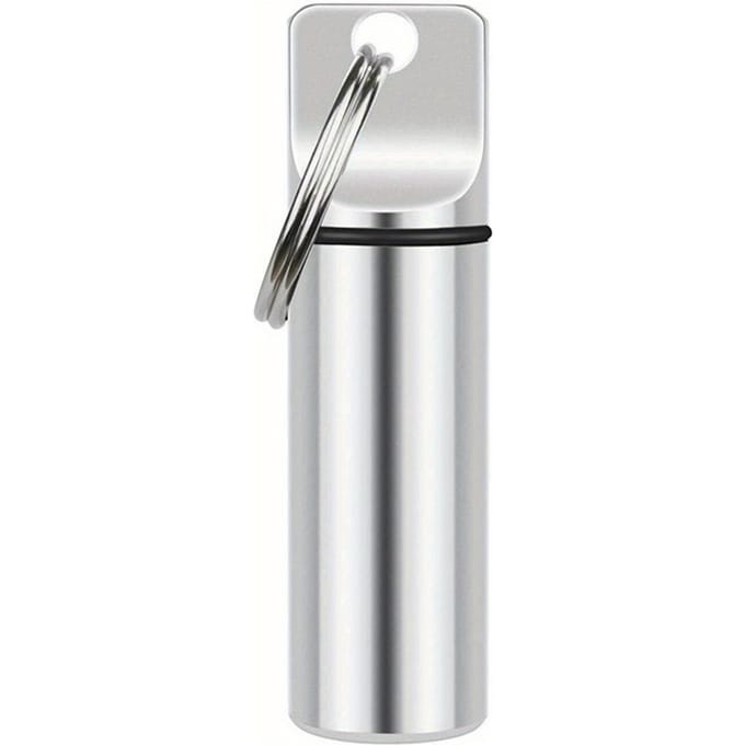 Alliage d'Aluminium Tube à Pilules Doré Boîte à Pilules white