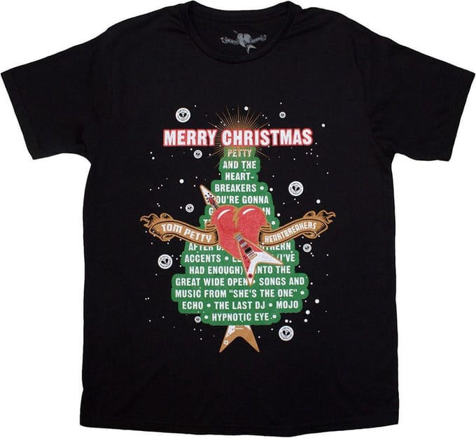 Tom Petty And The Heartbreakers - Merry Christmas Heren T-shirt - S - Zwart