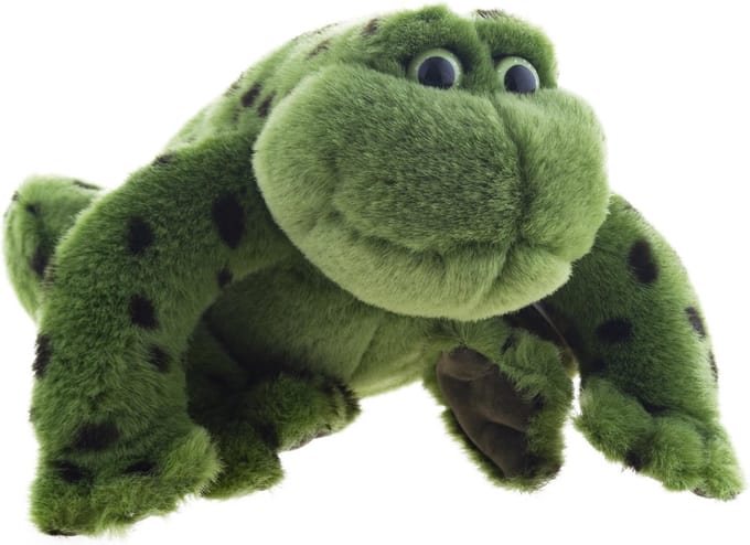 Knuffel - kwakende kikker Jeremiah 23 cm