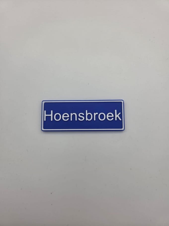 Koelkast Magneet plaatsnaam 8 X 3 CM Hoensbroek