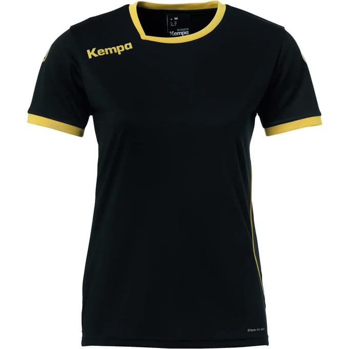 Kempa Curve Shirt Dames - Zwart / Goud - maat XL
