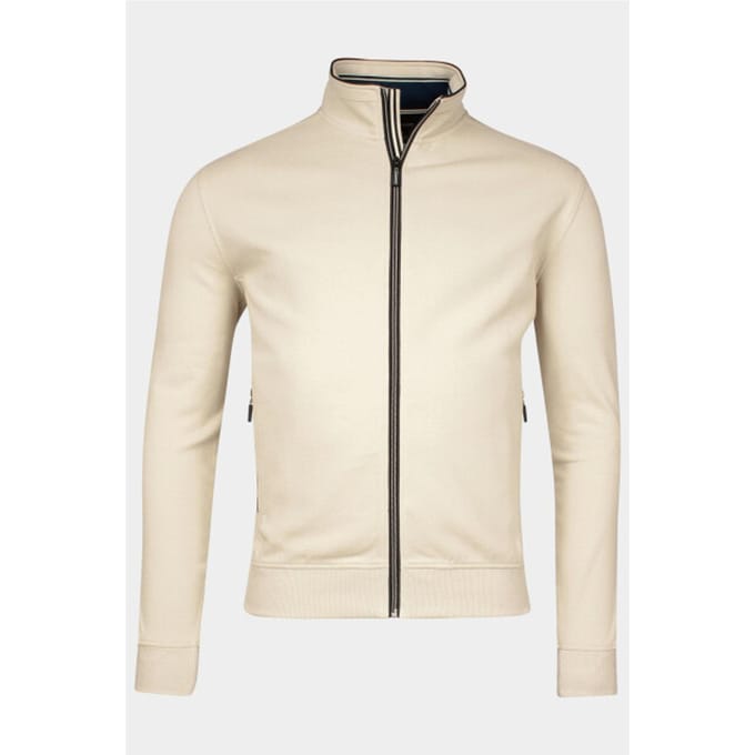 Baileys Vest Sweat Cardigan Zip Fine Piqué Kitt / male