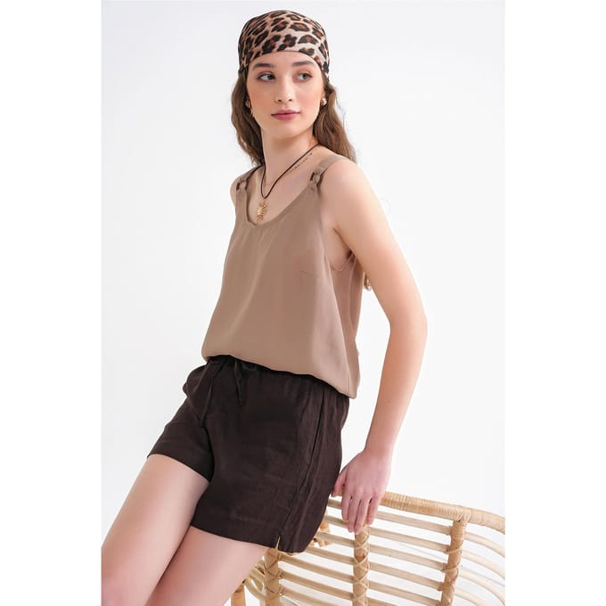 Mouwloze Relaxed Fit Geweven Blouse