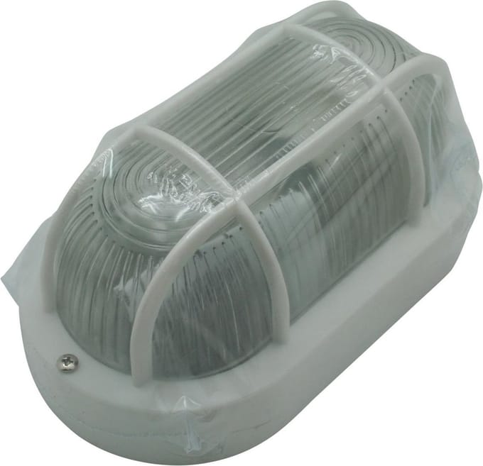 Benson Ovale buitenlamp - wit - waterdicht - onderhoudsvrij - E27 fitting