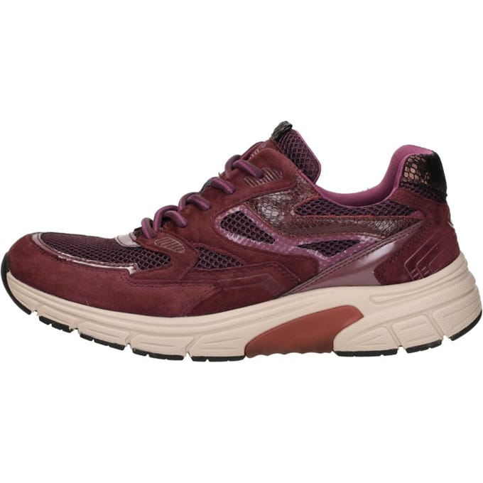 Gabor Rollingsoft Sneakers Bordeauxrood Suède - Maat 5