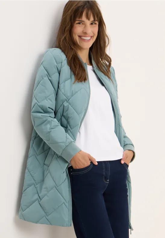 Lange gewatteerde blouson