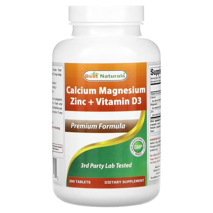 Calcium Magnesium Zink + Vitamine D3, 300 Tabletten