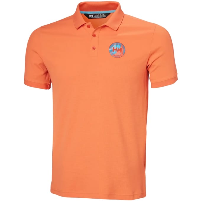 Helly Hansen Hp Race 2.0 Korte Mouw Poloshirt Oranje M Man