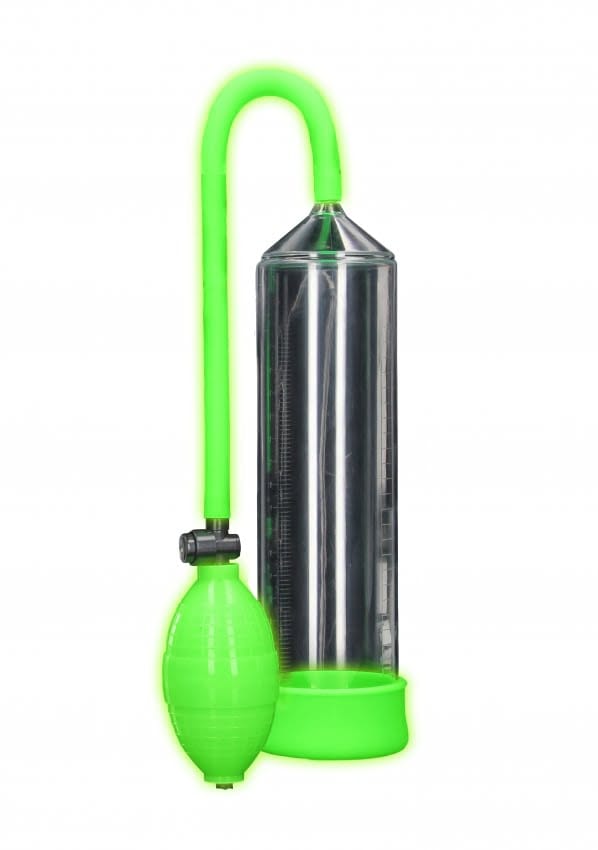 Classic Penis Pump - Glow in the Dark - Neon Green