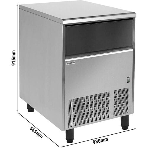 GGM Gastro Eiswürfelbereiter - Zylinder - 132 kg/24 h Zilver