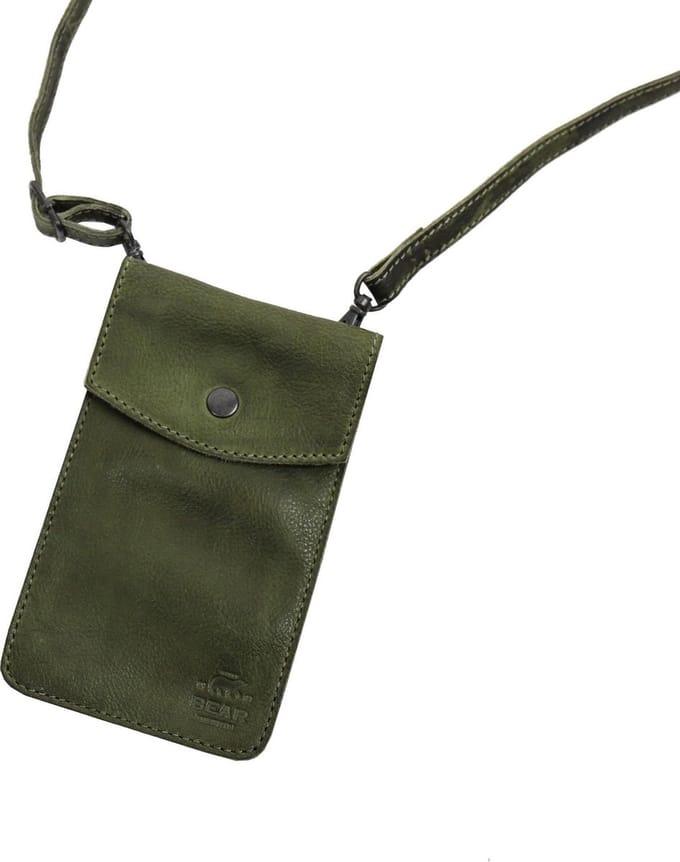 Bear Design Telefoontasjes Calisto Pelle Leer - groen