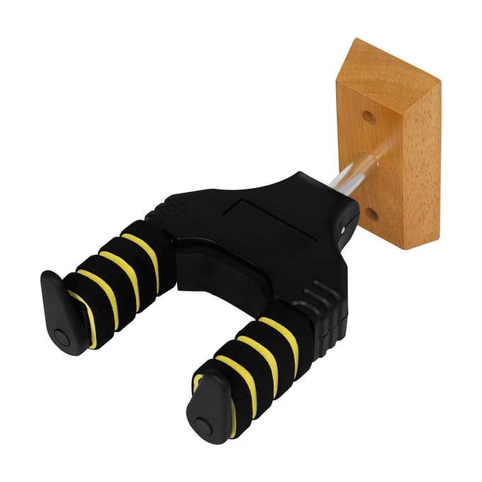 Gitaarwandhaak Gitaarwandmontagehaak Gitaarhanger Houten houderhanger Multifunctioneel zwart