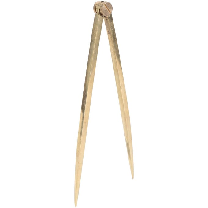 Compas droit de navigation 170 mm IMPA371012 Mesure précise Compas nautique en laiton Diviseur Pour Yachts beige