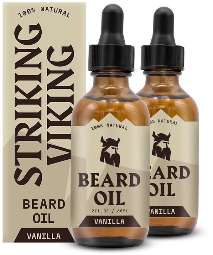 Striking Viking Baardolie voor Mannen - Vanilla - 2-pack 120 ml