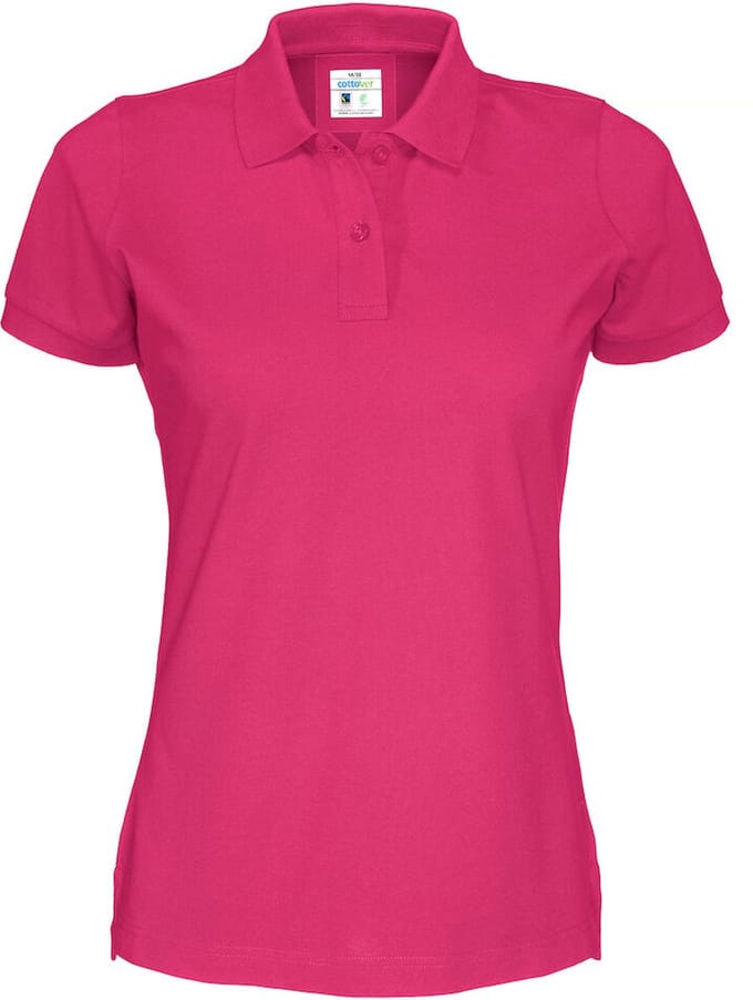 Cottover POLO PIQUE LADY - GOTS GECERTIFICEERD 141005 - Fuchsia - M