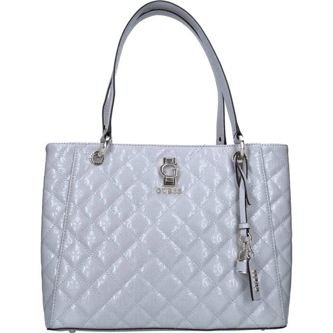 GUESS Schoudertas Bessey Noel Tote Lavendar Grey Grijs