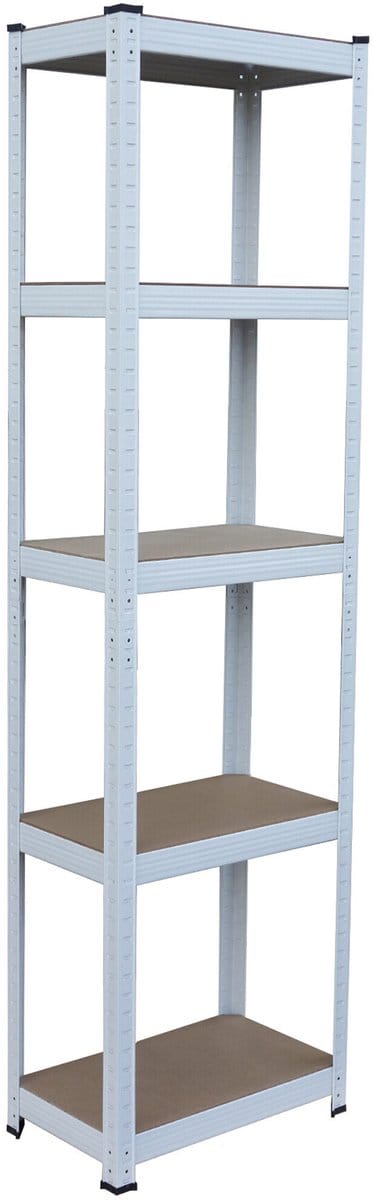 zware stelling - 50x180x30 cm - wit-bruin