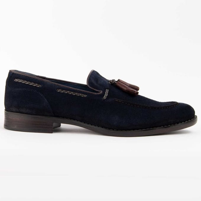 Purapiel Mocassin Moretto2 Blauw