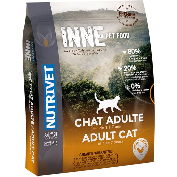 NUTRIVET Inne Chicken Croquettes - Voor volwassen katten - 6 kg