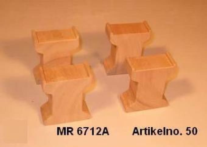 Mentari, Houten blokken voor verhoging (set van 4)