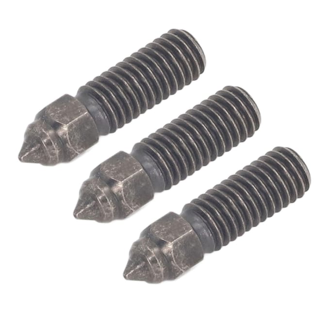 3 Pièces Buse en Acier Trempé 1.75mm 0.4mm M6 Buse d'Imprimante 3D pour K1 K1 Maximum pour Anycubic Vyper gray